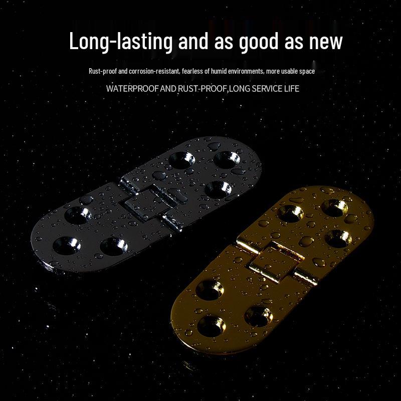 Zinc Alloy 180° Flip-Up Concealed Hinge for Foldable Bathroom and Dining Tables