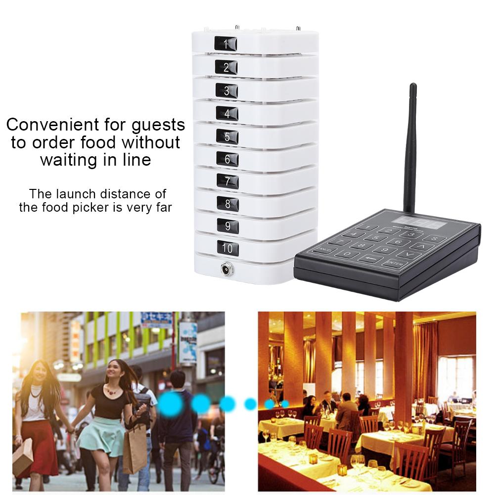 Pager Meal Puller Queue Wireless Calling System Receiver for Restaurant SU-669-S