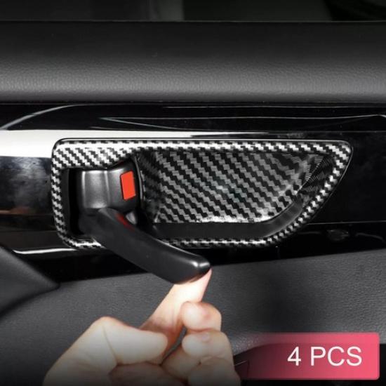 For Toyota Highlander -2024 Carbon Fiber Inner Car Door Handle Bowl Trim