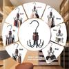 360° Rotating Octopus Clothes Hanger Metal Hanging Organizer Rotating Hooks  Household Use