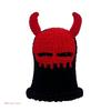 Halloween Facecover Horned Hat for Adult Unisex Theme Party Costume Horn Hat Novelty Skull Hat Winter Warm Windproof Caps