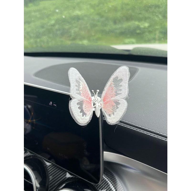 1pc Moving Butterfly Car Center Console Car Accessories Interior Decoration