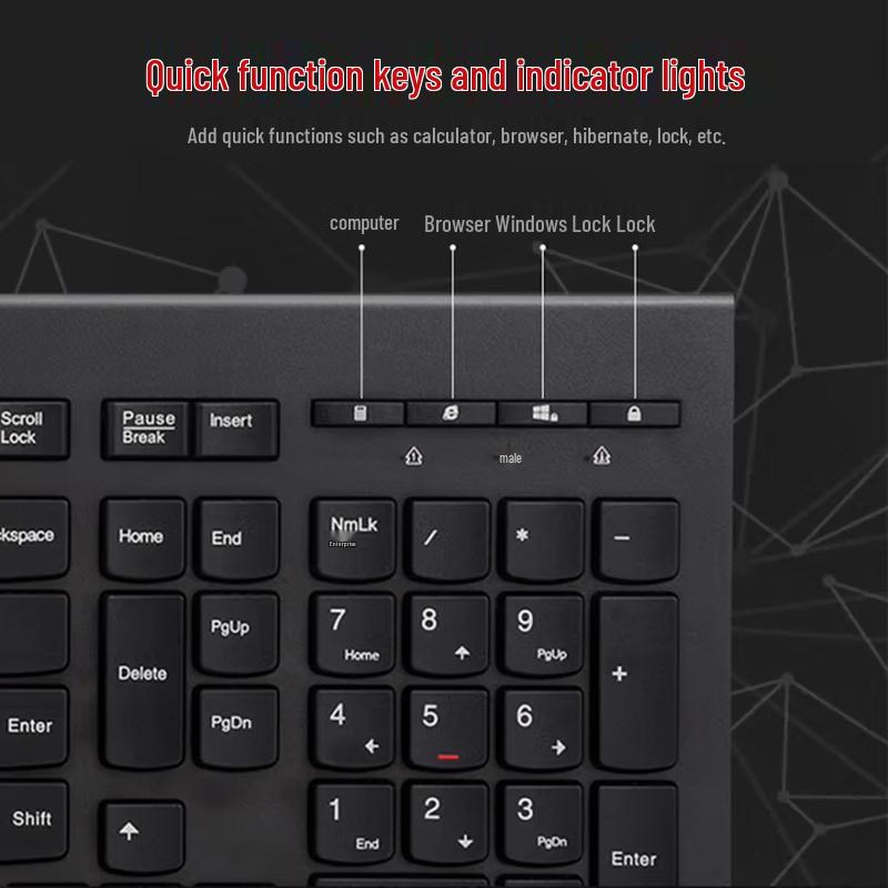 Lenovo M120Pro Wired Keyboard and Mouse Combo