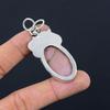 925 Sterling Silver Rhodonite Stone Wife Ethnic Trendy Bezel New Pendant Jewelry