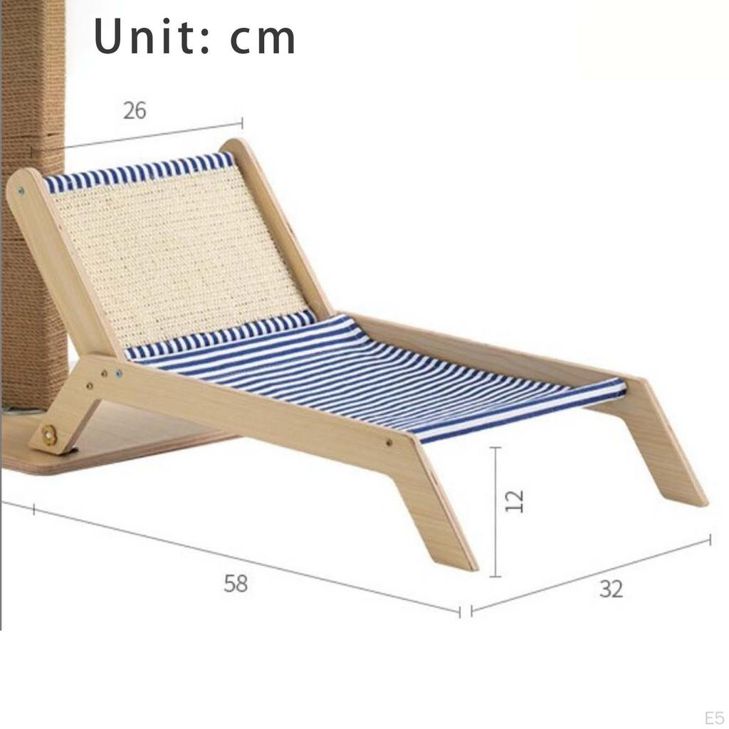 Cat Hammock Bed Furniture Beach Lounger Summer Chair Rest