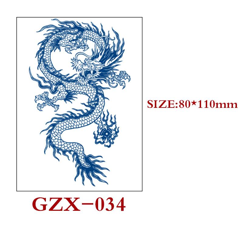 Herbal Semi-Permanent Tattoo Sticker, Semi-Permanent Tattoo Sticker, Waterproof, Sweat-Proof Tattoo