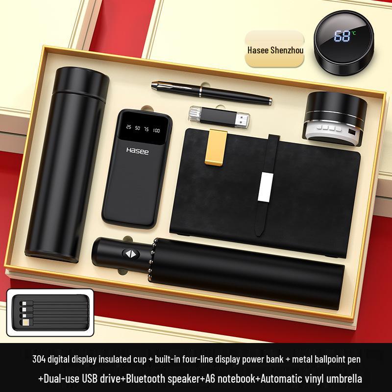 Custom Logo High-End Business Gift Set for Clients and Employees - Perfect for Anniversaries and Events