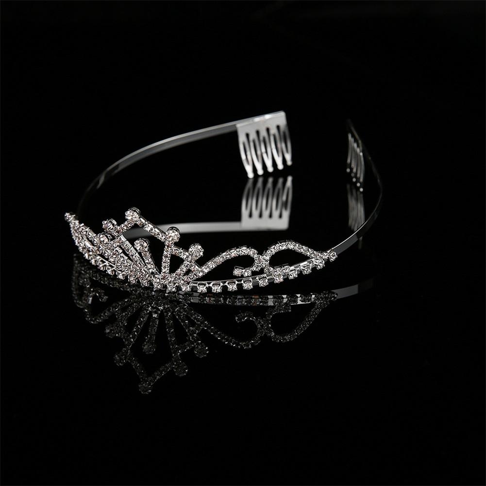 Glänzende Frauen Prinzessin Braut Krone Hochzeit Kristall Krone Kopfbedeckung Haar Schmuck Zubehör