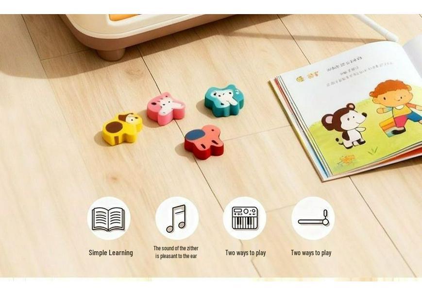 Eight-Tone Baby Xylophone & Piano Toy - Children's Early Education Percussion Instrument, Anti-Collision Design