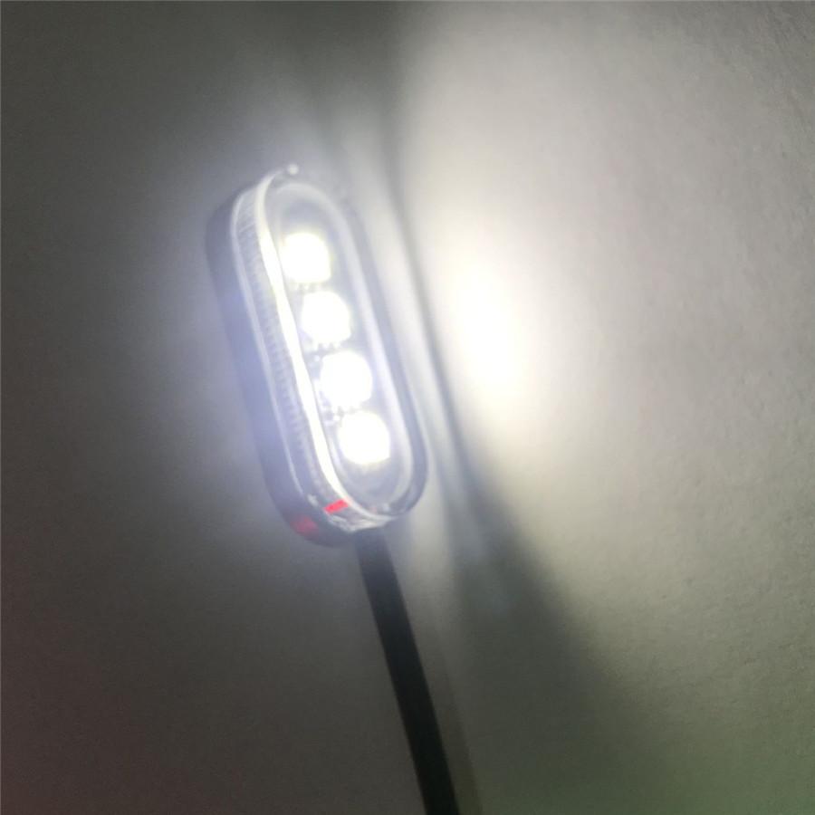 

10Pcs Modified White LED Light Refit Kit Atmosphere Lamp For Motorcycle ATV 12V