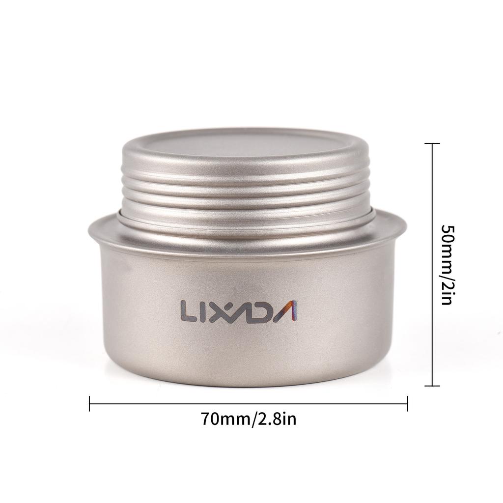 Portable Mini Backpacking Stove Lightweight Ti Alcohol Burner Efficient and Safe Camp Stove for Outdoor Activities