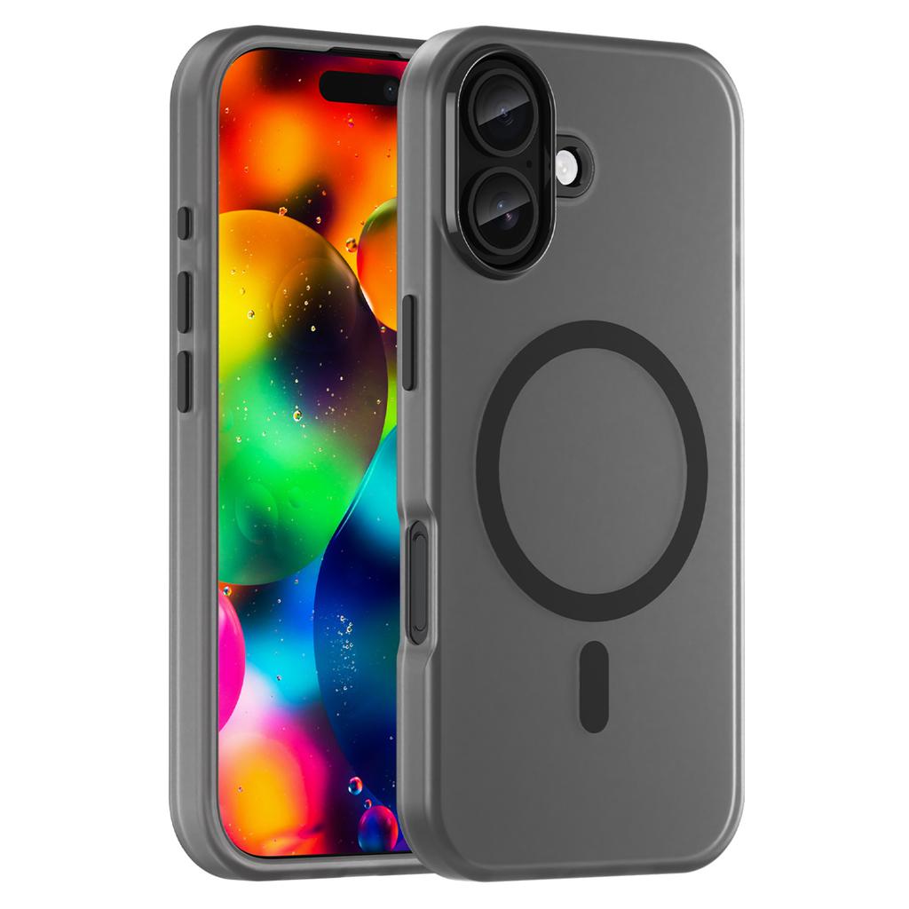 For iPhone 17 Case Compatible with MagSafe TPU+PC Slim Matte Translucent Phone Cover