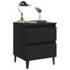Nightstand Black 40 x 35 x 50 cm Particleboard