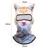 3D Animal Balaclava Mask Pattern Printed Full Face Hood Mask Breathable Balaclava Hat Ski Mask Funny Hats Anti-UV Pullover Cap