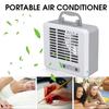 3-Speed Portable Mini Air Conditioner USB Cooling Fan Silent Fast Cool Fan Home Office Rechargeable Mini Desktop Fan Cooler Grey