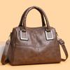Chic Women's Leather Top-Handle Bag Versatile Crossbody Purse for Daily & Casual Use