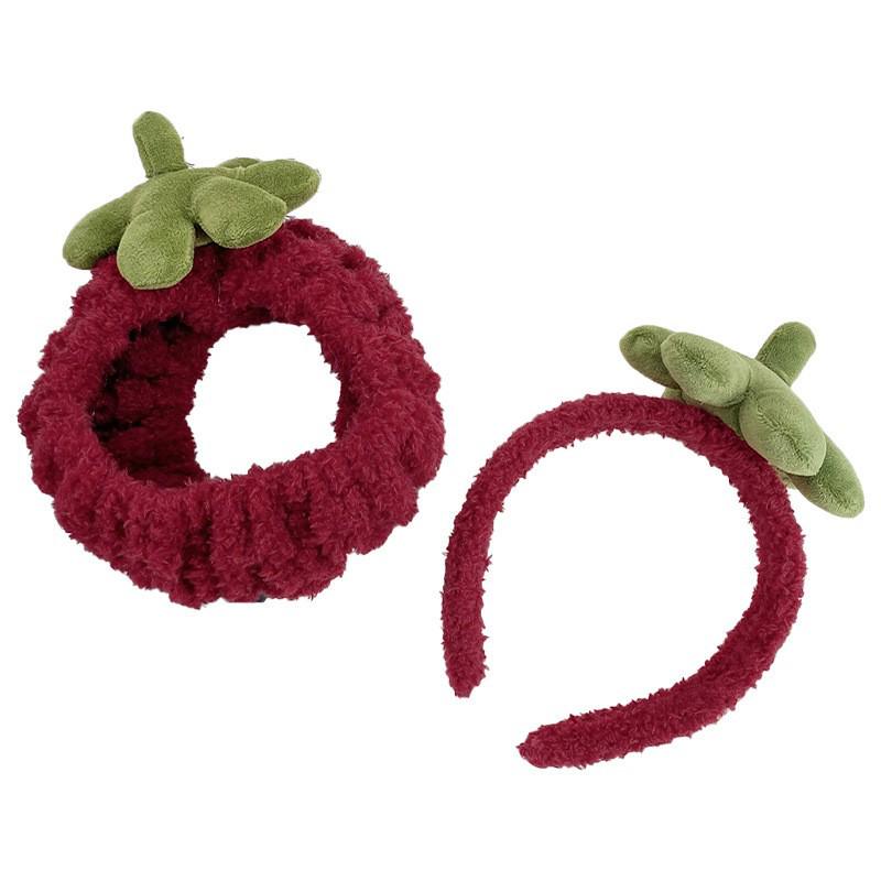 Autumn/Winter Plush Cartoon Heart Headband for Face Washing - Sweet Girly Hair Accessory