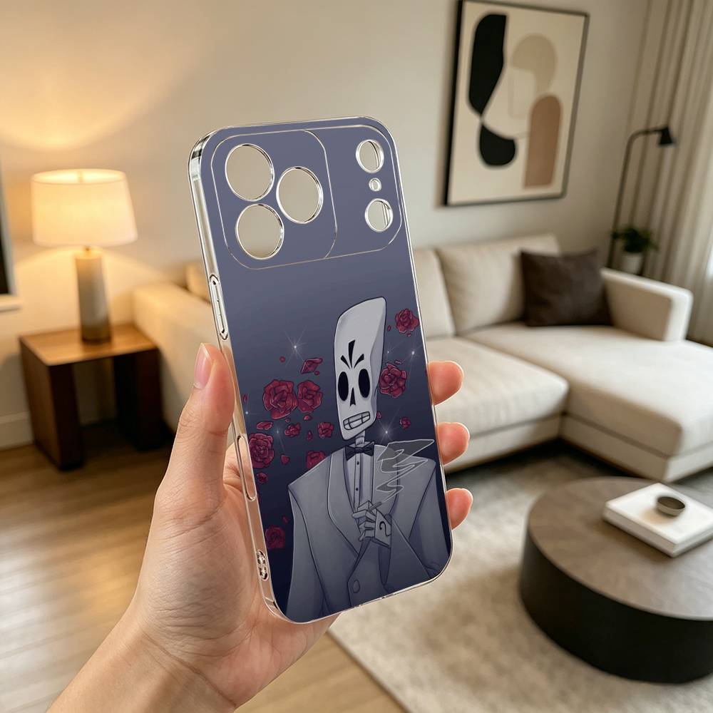 Game Grim Fandango  Phone Case Transparent Silicone Soft For iPhone 17 16 15 14 13 12 11 Mini Pro Max Plus