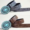 Girl Belt Cowgirl Embossed Waist Belt Rock and Roll Retro for Jeans Dress