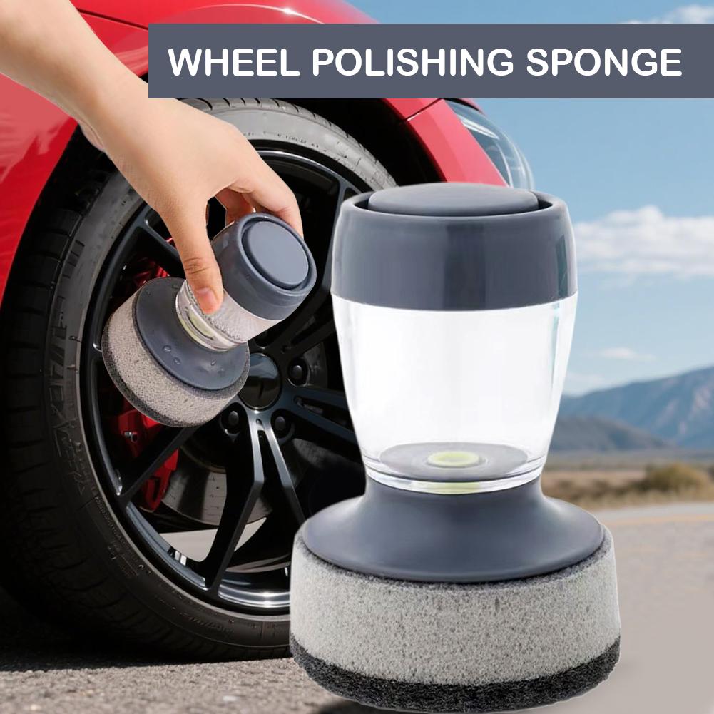 Wheel Polishing Sponge Car Paint And Tire Waxing Tool Contour Sponge Applicator Tire Accessories Brush Cleaning Auto V3H4