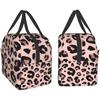 Lunchväska för kvinnor Leopardtryck Cheetah Lunchlåda Kylväska Tote för vuxna Barn Arbete Kontor Skola Picknick Återanvändbar