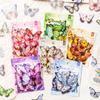 40 Sheets Laser Butterfly Aesthetic Stickers Retro Die Cutting Sticker Pack for Scrapbooking DIY Decorative Journal Stationery