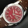 VINTAGE SEIKO 5 AUTOMATIC 7009A REFURBISHED JAPAN MENS RED DIAL WATCH A446658-1