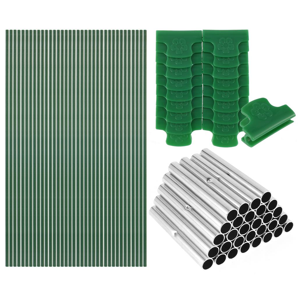 Greenhouse Hoops Set Gardening Folding Fiber Rod Set Greenhouse Seedling Arch Shed Bracket Garden Plant Hoop Grow Tunnel Support