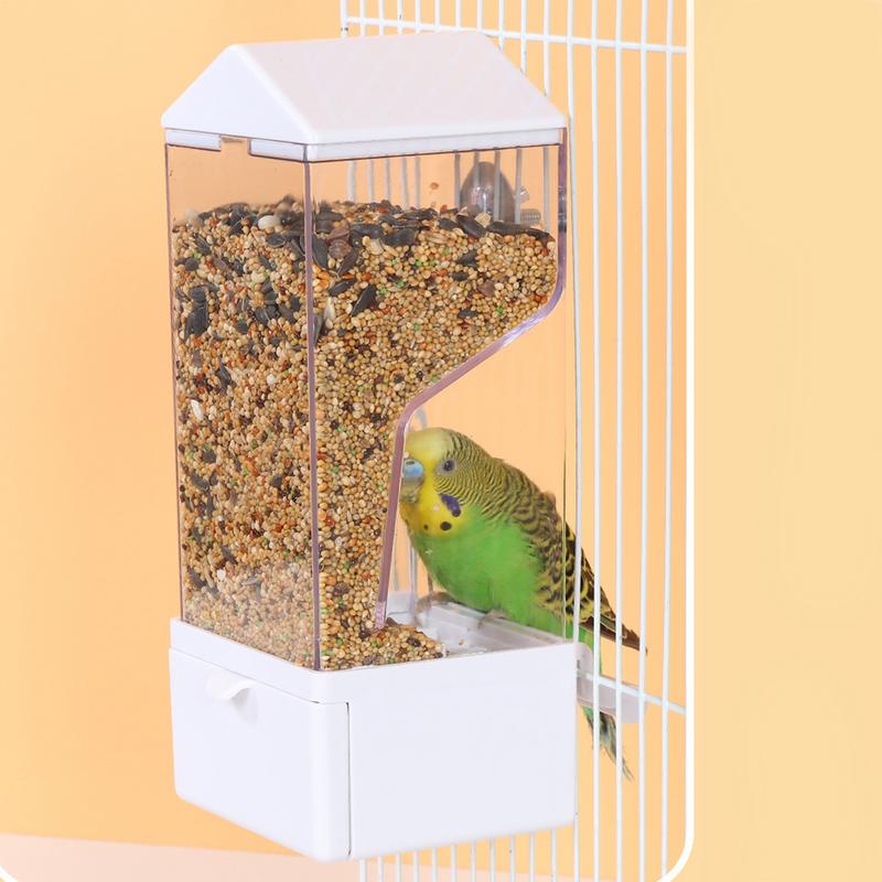 Automatic Bird Feeder Smart Dispenser Bird Feeder Large Capacity Food Container Anti Spill Cage Accessories For Backyard