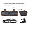 PU Leather Sun Visor Glasses Holder Glasses Protection Storage Box  Can Store AI Glasses