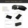 HD Polarized Sunglasses for Running Metal UV400 Gray SGT177QKH JP [SUNGAIT] Men's Driving, Fishing, Cycling, - Frame, (Gunmetal Frame, Lens)