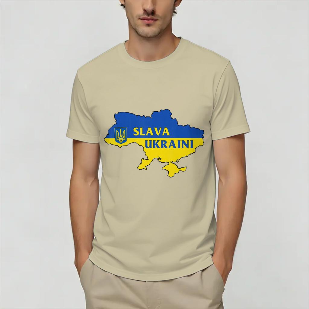 Ukraine Ukrainian Flag Tshirt Summer Hipster Tshirts Couple Cotton Comfortable Tees Shortsleeved Street Style Tshirt