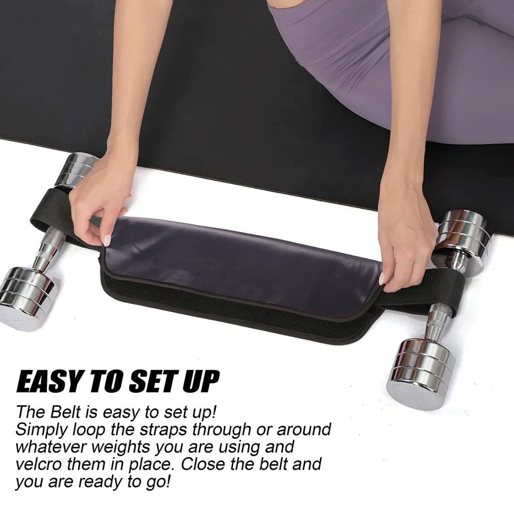 Hip Thrust Belt Dumbbell Weight-bearing Fitness Exercise Hip Training Belt Hip Belt Cushion