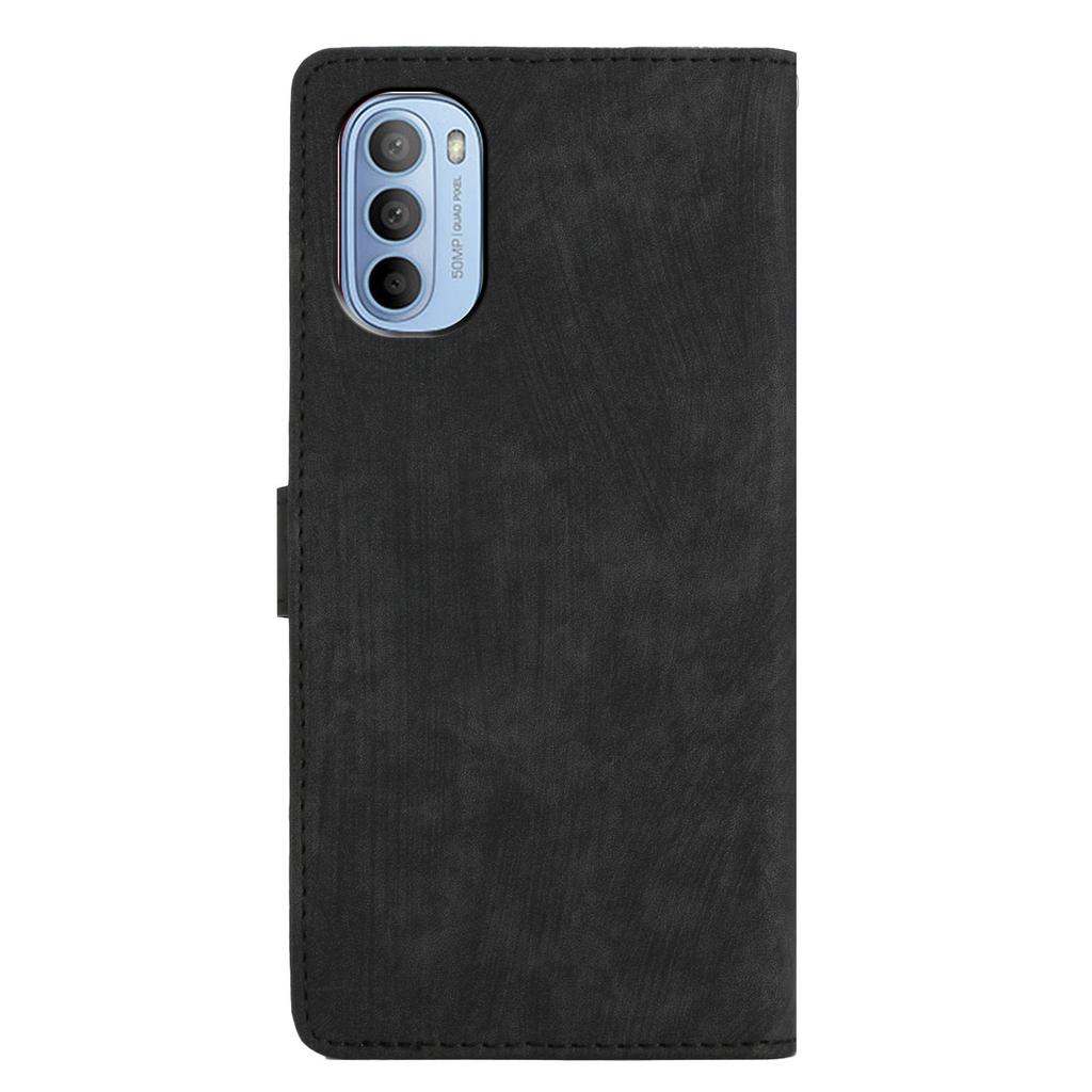 For Motorola Moto G52 4G/G82 5G Skin-touch Leather Wallet Shell Folding Stand Phone Case