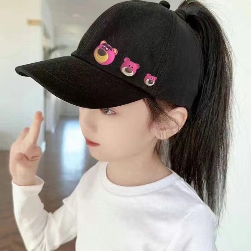 Butterfly Pink Kids Baseball Cap With Sun Protection And Breathable Polyester For Summer Outdoor Use