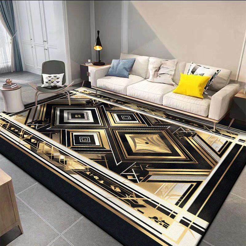 Easy Clean Light Luxury Rugs Living Room Decoration Washable Bedroom Cloakroom Non-slip Floor Mats Hotel Lobby Sofa Area Carpets