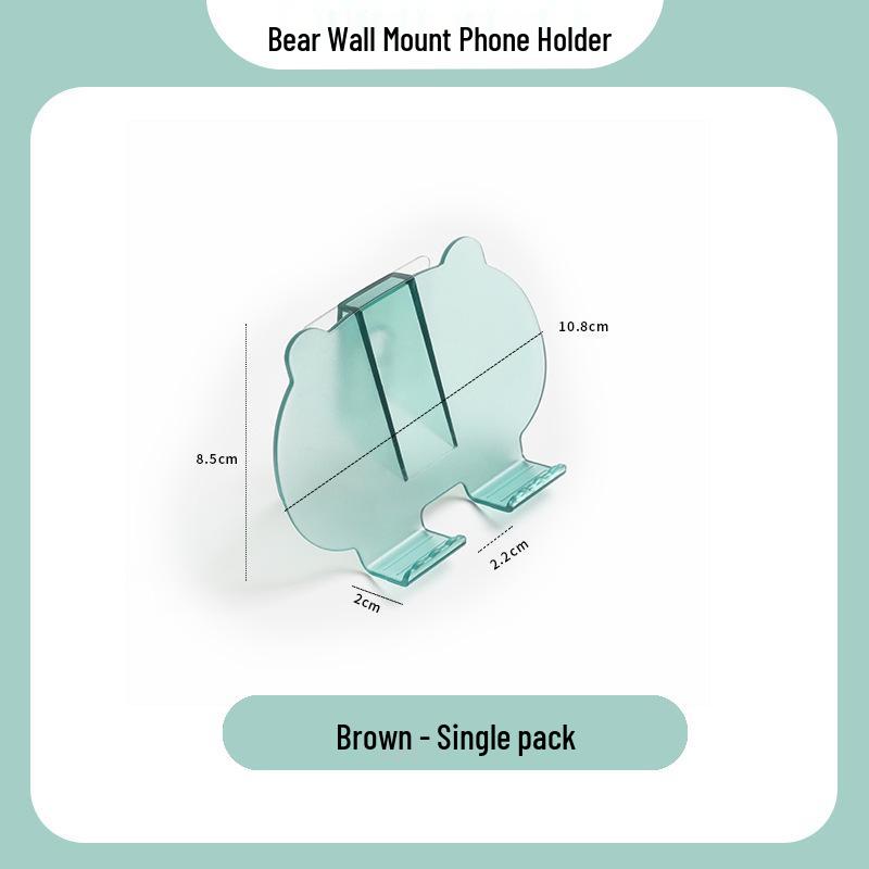 

New Bear Wall-Mounted Phone Holder - No Drills Needed Bear Wall-Mounted Phone Holder