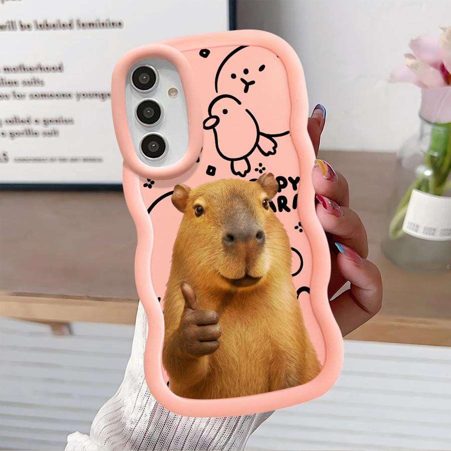 Capybara Cute Fashion Soft Phone Cover Case for Samsung Galaxy A21s A12 A52 A15 A16 A13 A11 A14 A06 A04 A05 A22 A33 A03 A53 A23