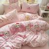 Class A Cotton Pure Cotton Cartoon Towel Embroidered Bed, Bed Sheet Quilt Cover Student Dormitory, Bed Hat