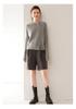 Asymmetrical Collar Double Zipper Knit Cardigan Jacket - Versatile Round Neck Cashmere Cardigan for Women, 2026 Edition