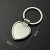 Custom Name Couple Keychain Anniversary Gift for Boyfriend Him Her Stainless Steel Key Ring Laser Engraved Sided Text Keyring