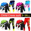 Set di abbigliamento da motocross per bambini 4 5 6 7 8 9 10 11 12 13 anni Ragazzi Bambino Motociclista Ragazzo Ragazza Maglia Pantaloni Kit tuta da corsa Fuoristrada Enduro MX MTB