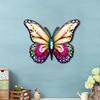 Colourful Wall Art Metal Butterfly Vintage Hand Painted Animal Sculpture For Indoor Outdoor Home Courtyard Garden Decor Ornament