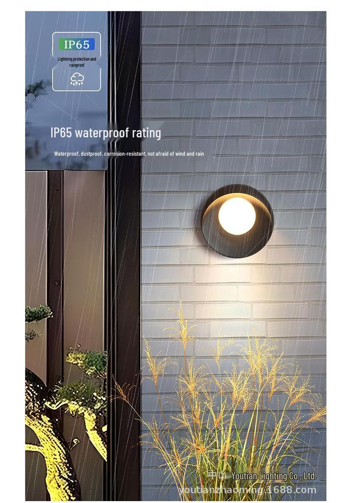 Versatile Waterproof Outdoor Wall Lamp for Courtyard, Staircase, Hallway, Bedroom, or Living Room