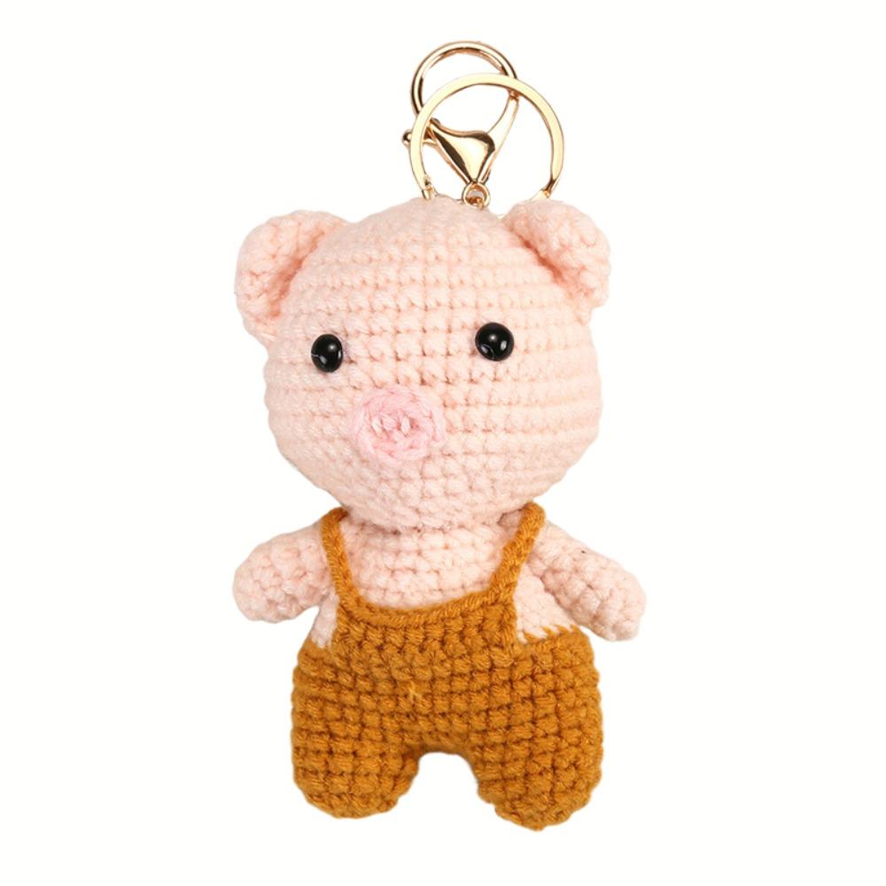Dog Mini Knit Mouse Pendant Wool Knitting Cat Doll Pendant Keychain Friend Gifts