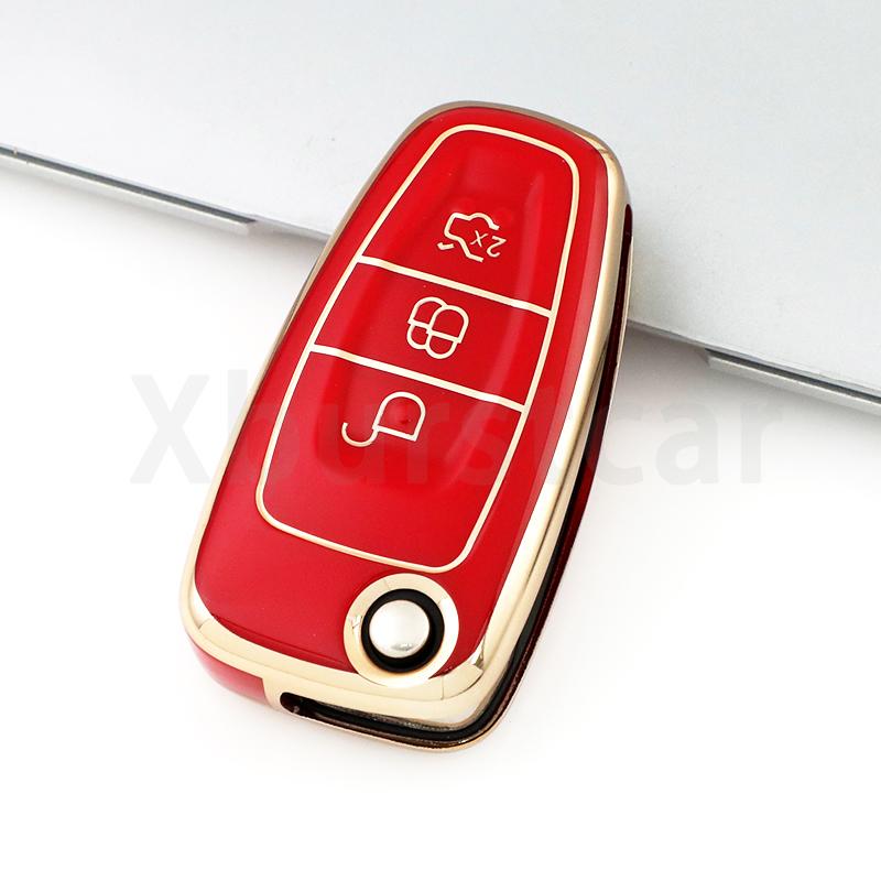 Auto Keyless For Ford Focus Galaxy Mondeo Transit Tourneo Custom Ranger C-Max S-Max Soft Fashion Tpu Car Remote Key Case Cover