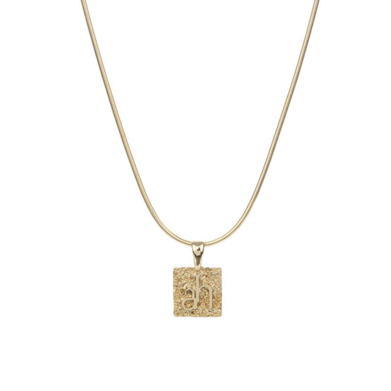 Ahjeong AHJ Rough Texture Necklace. Gold