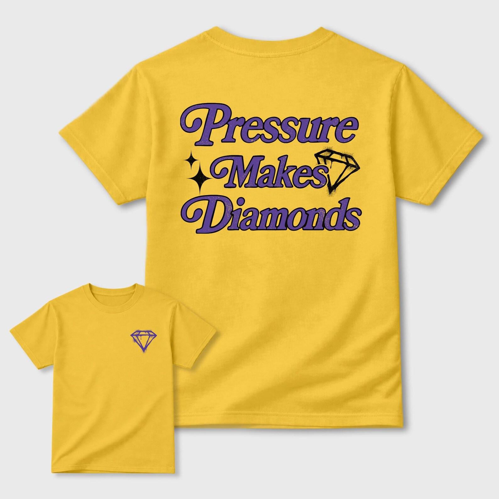 Pressure Makes Diamonds graphic tee. Streetwear Brand Graphic T-Shirt. 4s Lakeshow 2XL