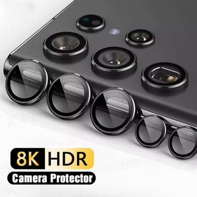 Sticlă Metalică de Înaltă Calitate pentru Camera Foto Pentru Samsung Galaxy S24 S25 S23 S22 Ultra Acoperire Inel Lentilă Spate Pentru Samsung S24 S24Ultra Protector