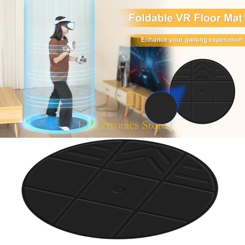 

B03C Universal Mat Virtual Reality Glasses Game Standing Motion Cushion Simulation Round Floor Mat PU Foldable Floor Pad China Mainland